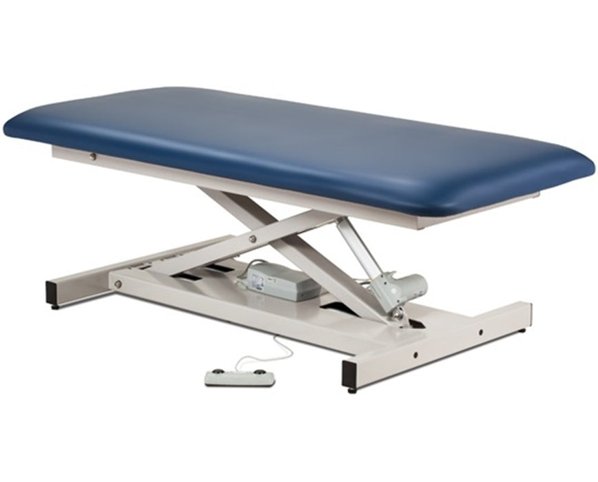 Extra-Wide Bariatric Power Hi-Lo Exam Table. Open Base w/ Flat Top. 40"W
