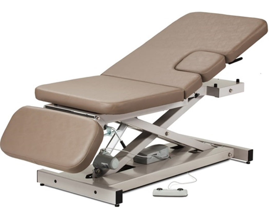 Power Hi-Lo Imaging Table. Open Base w/ Adjustable Back, Drop-Window & Drop Section. 500lbs Capacity
