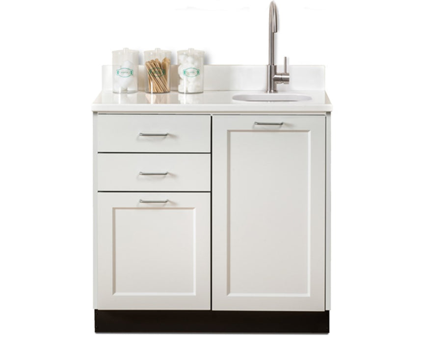 36"W Base Cabinet w/ 2-Doors, 2-Drawers & Sink (Fashion Finish)