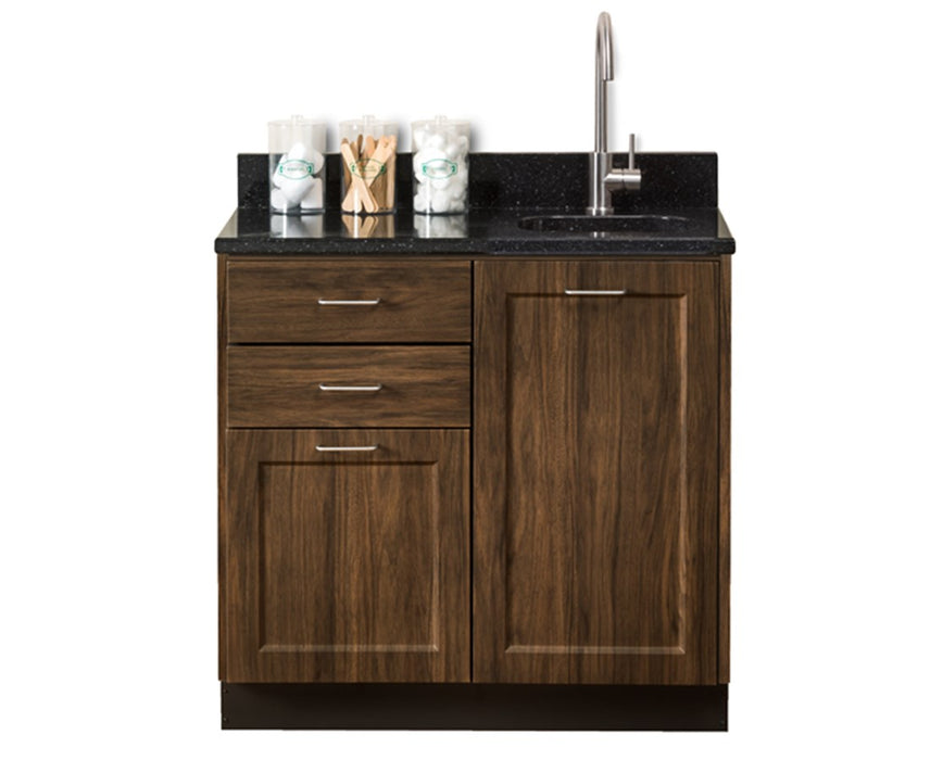 36"W Base Cabinet w/ 2-Doors, 2-Drawers & Sink (Fashion Finish)