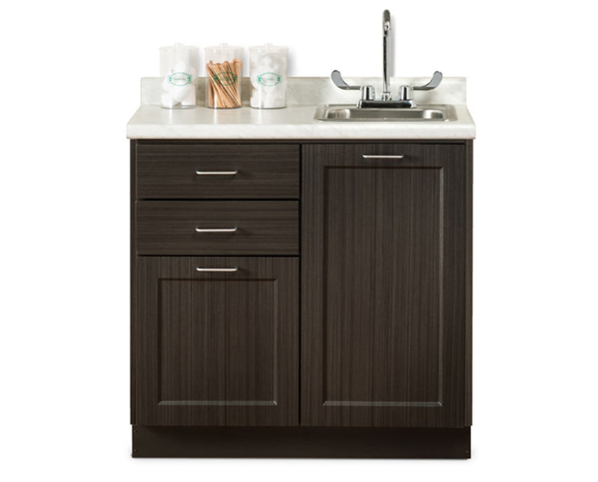 36"W Base Cabinet w/ 2-Doors, 2-Drawers & Sink (Fashion Finish)