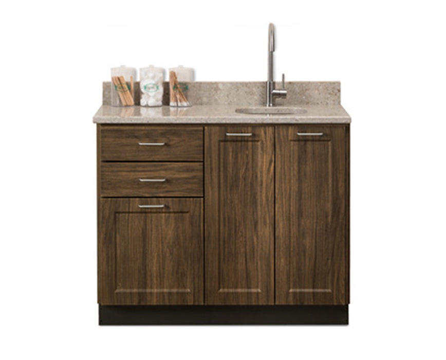 42"W Base Cabinet w/ 3-Doors, 2-Drawers & Sink (Fashion Finish)