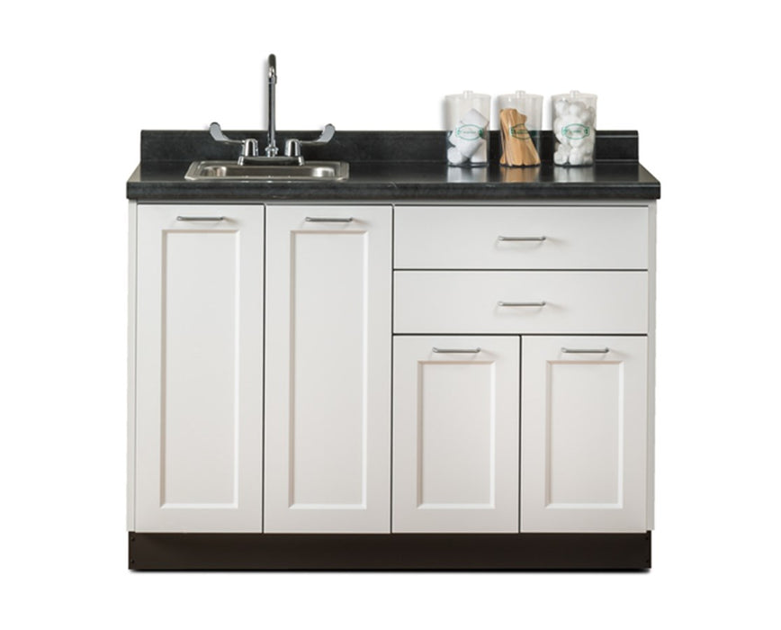 48"W Base Cabinet w/ 4-Doors, 2-Drawers & Sink (Fashion Finish)