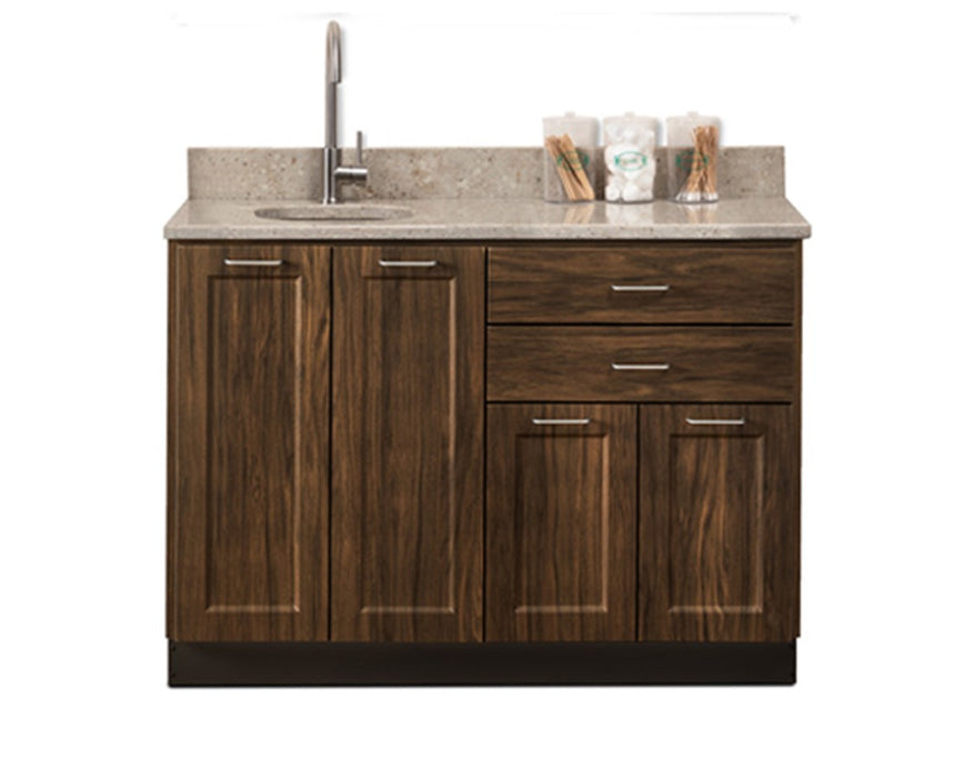 48"W Base Cabinet w/ 4-Doors, 2-Drawers & Sink (Fashion Finish)