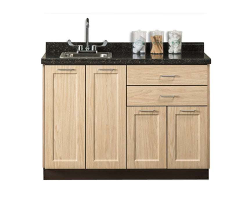 48"W Base Cabinet w/ 4-Doors, 2-Drawers & Sink (Fashion Finish)
