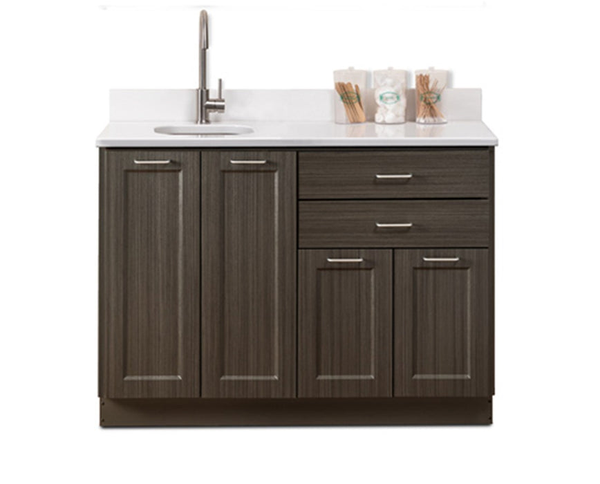 48"W Base Cabinet w/ 4-Doors, 2-Drawers & Sink (Fashion Finish)