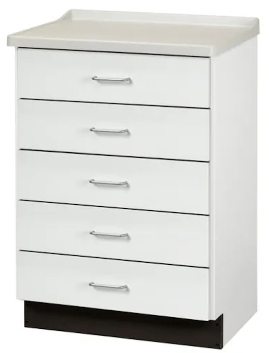 24.9"W Treatment Cabinet w/ 5-Drawers (Fashion Finish w/ Molded Top)
