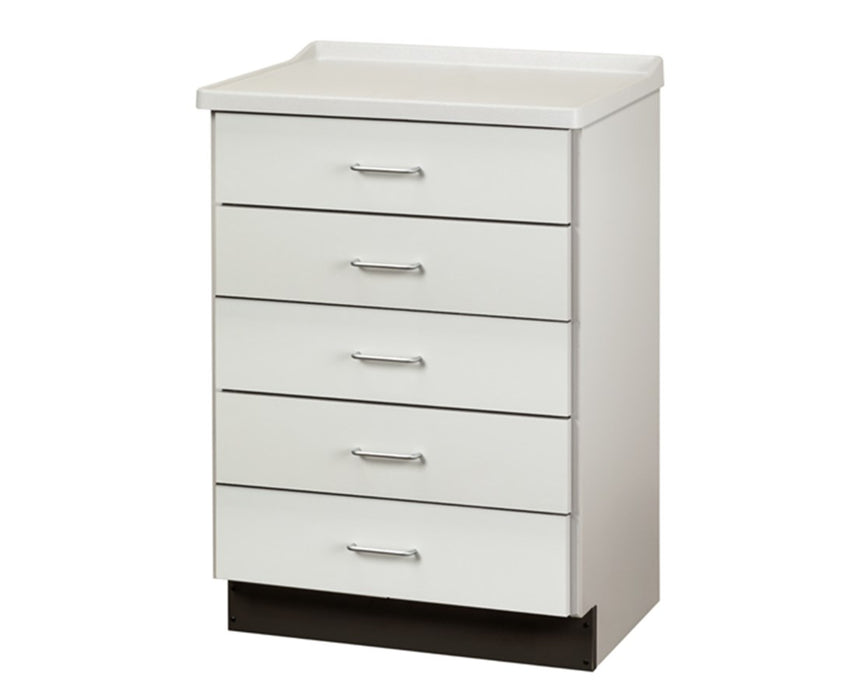 24.9"W Treatment Cabinet w/ 5 Drawers (Molded Top)