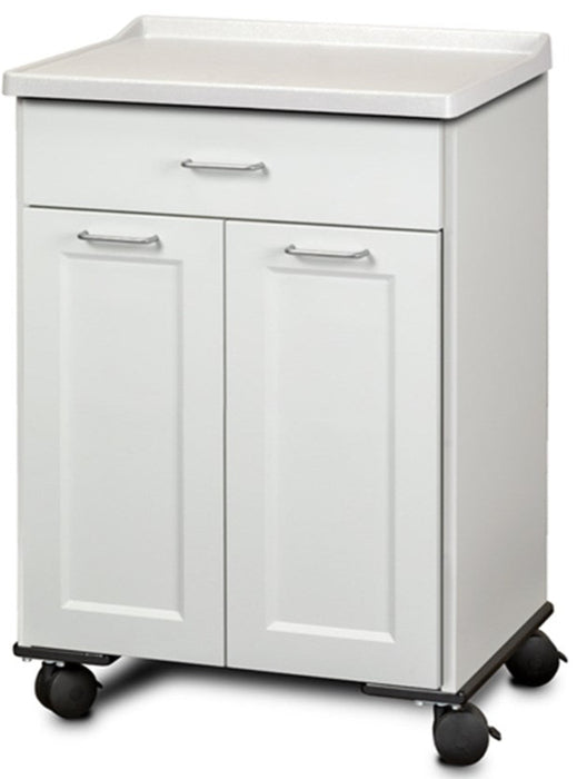 24"W Mobile Treatment Cabinet w/ 2-Doors, 1 Drawer (Fashion Finish w/ Molded Top)
