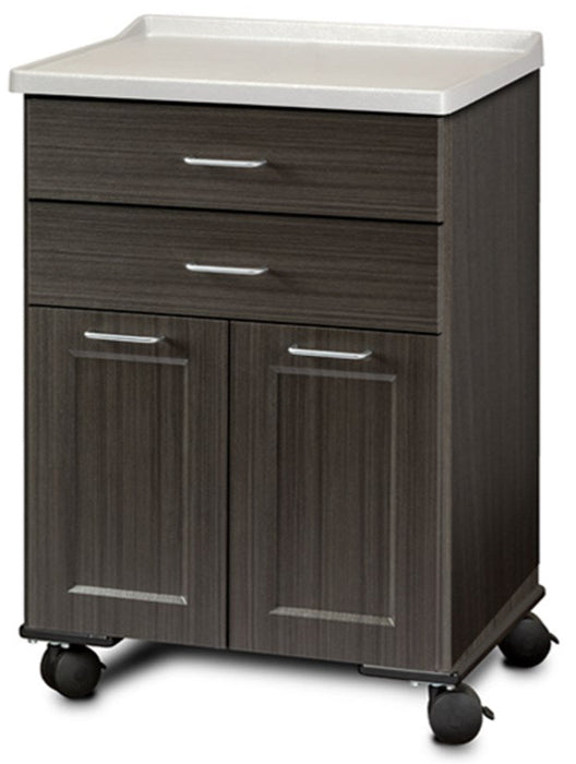 24"W Mobile Treatment Cabinet w/ Doors, 2-Drawers (Fashion Finish w/ Molded Top)