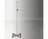 Stainless Steel IV Pole with Detachable or Welded Hook Top