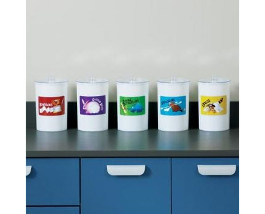 Labeled Animal Pal Kids Plastic Sundry Jars, Opaque