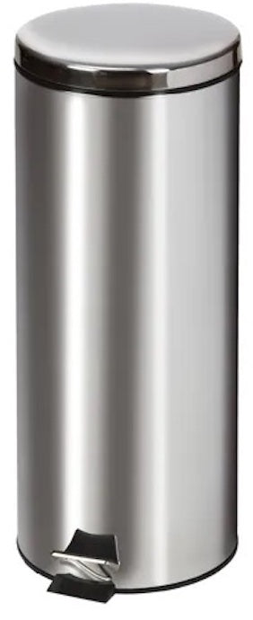 Medium Round Waste Receptacle, Stainless Steel