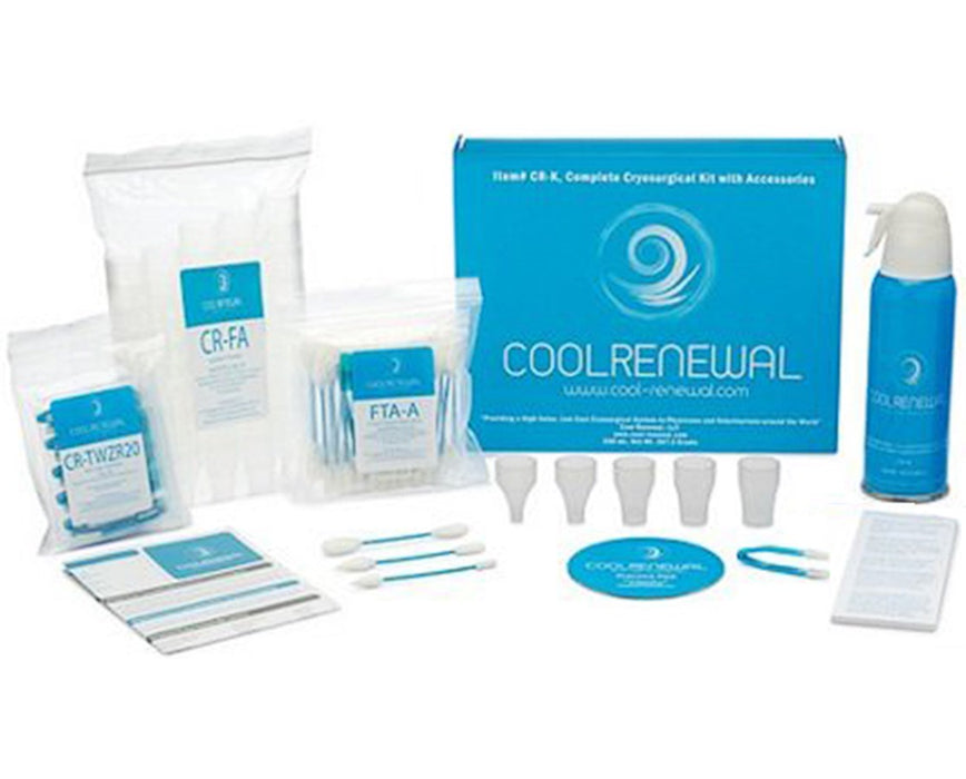 Cryosurgery Freeze Kit - 170mL Canisters, Complete Kit with 1 Canister - 65 Freeze Treatments