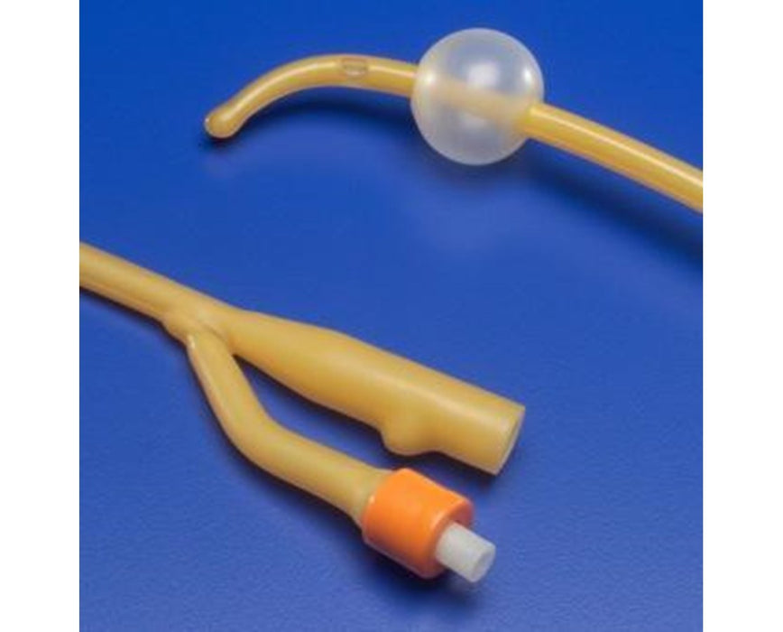 Dover Latex Foley Catheter, Coude Tip 5cc, 2-way, 14 FR - 12/ctn