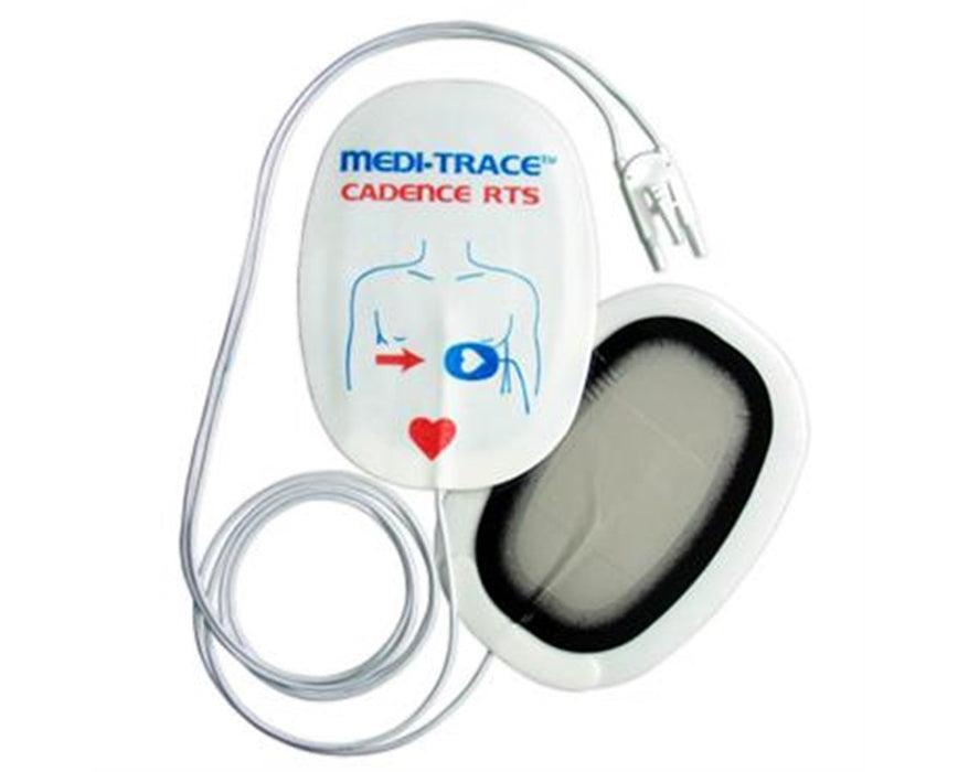MEDI-TRACE Cadence Electrodes, Physio-Control Compatible, Adult, Radiopaque, 10 Pairs/Case