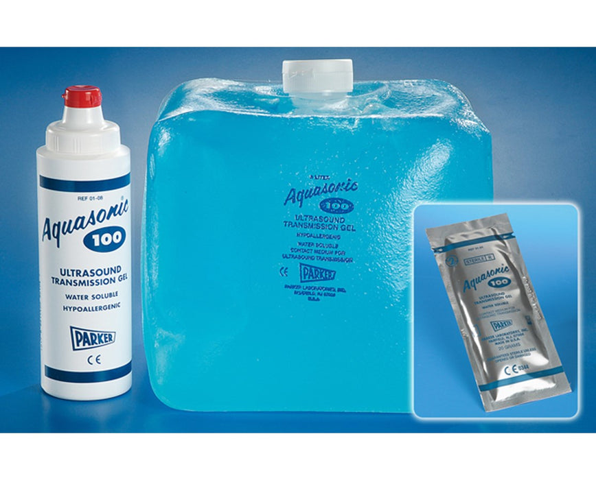 Aquasonic Ultrasound Gel - 5 Ltr w/ 250mL dispenser, 4/Cs