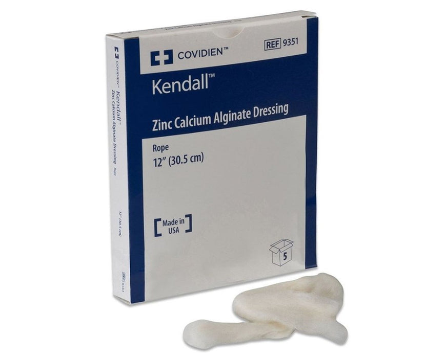 Kendall Zinc Calcium Alginate Dressing, Rope, 12" - 20/case - Sterile