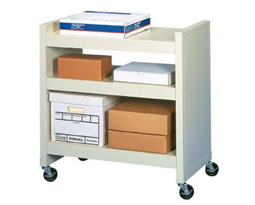 FileCart - 3-Shelf Utility Cart with End Panels