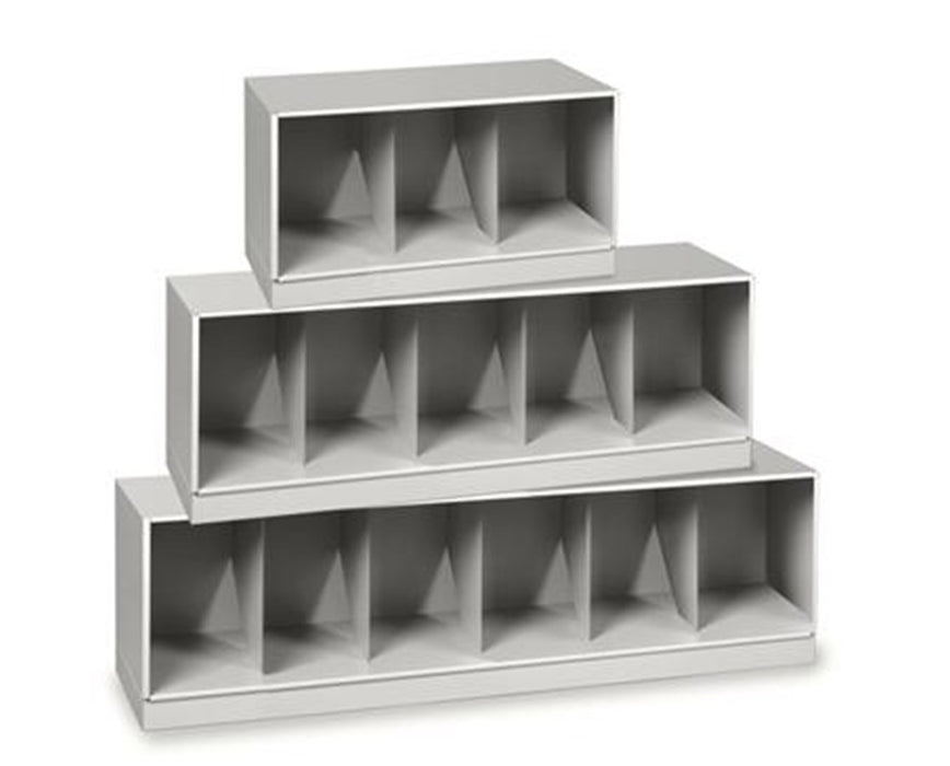 VuStak Legal Size File Shelving Cabinet w/ Straight Tiers, 24" Legal Tier, 2 Fixed Dividers, Top & Base