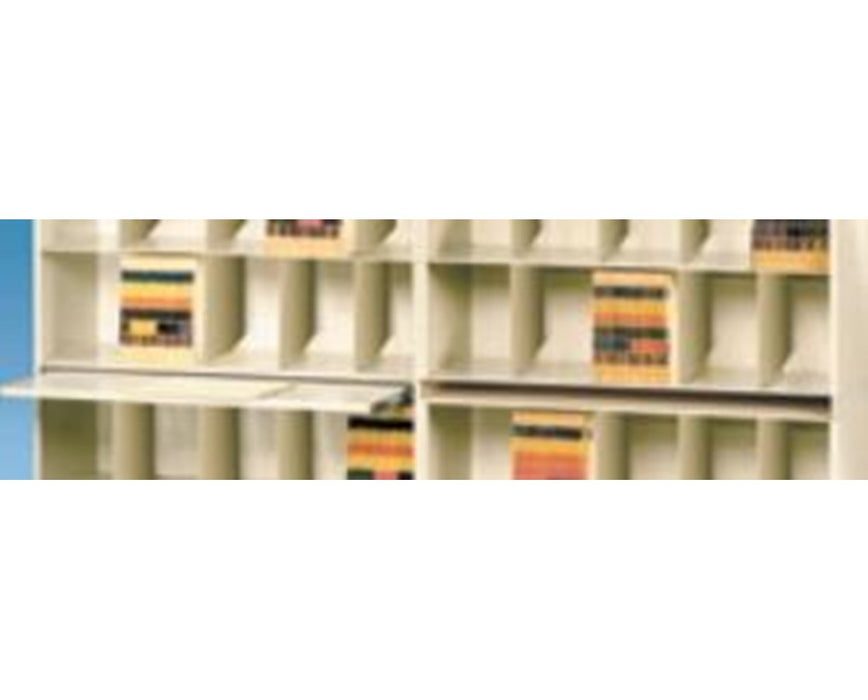 VuStak Posting Shelf for X-Ray Size Shelving with Straight Tiers, 48" X-Ray Size Posting Shelf