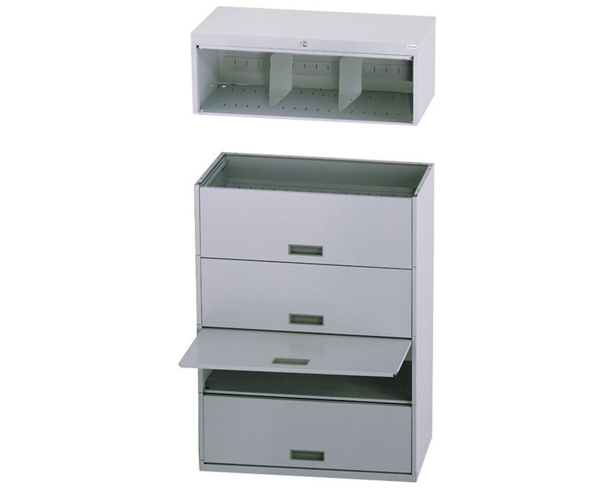 Stak-N-Lok Retractable Door Stackable Add-On File Shelving Cabinet - 1 Opening