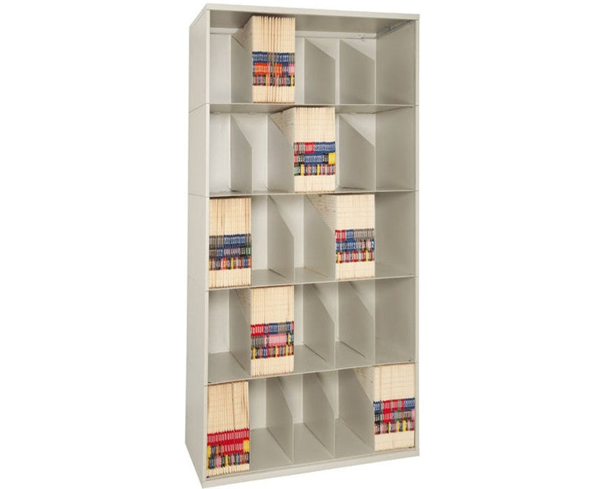 ThinStak Open Shelf Filing System - X-Ray 24" Wide 6 Tiers - Assembled Tiers