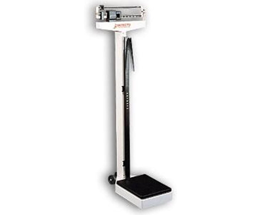 Eye Level Physician Scale with Height Rod - Pounds and Metric (400 lbs. & 180 kg), Wheels