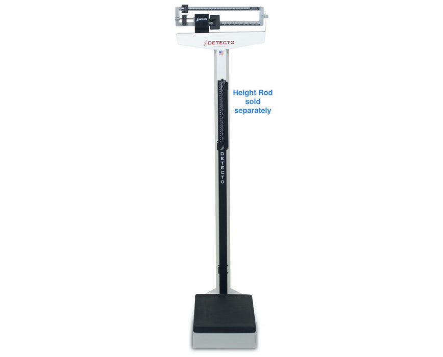 Eye-Level Weigh Beam Physician Scale: Pounds (400 lb) and Metric (175 kg)