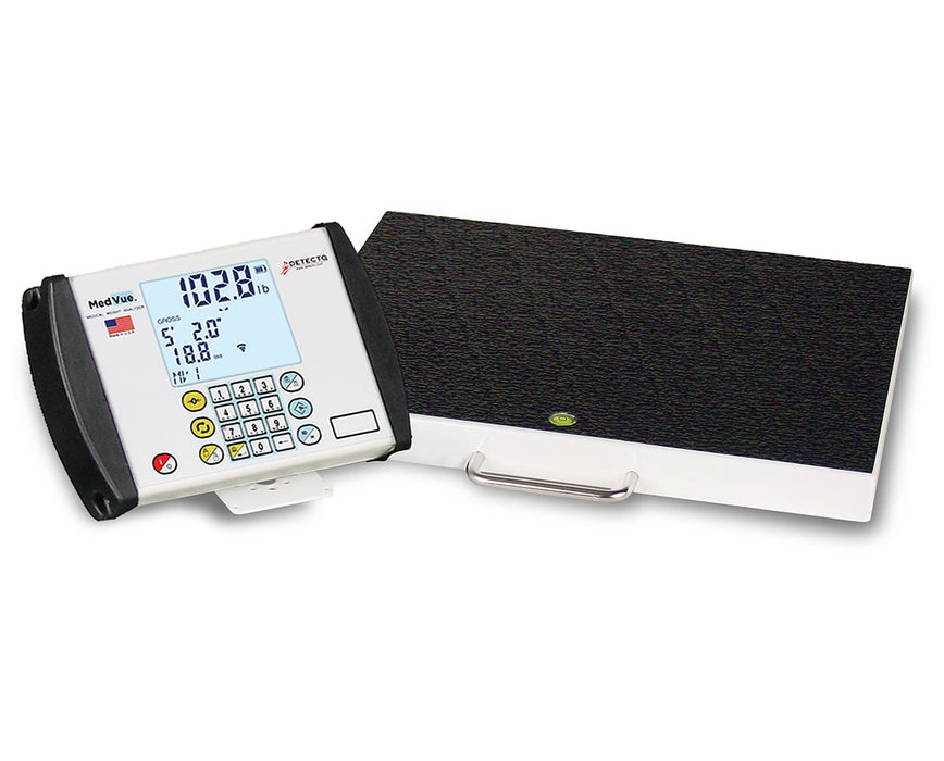 Portable Floor Scale w/ Bluetooth, Wifi & AC Adapter