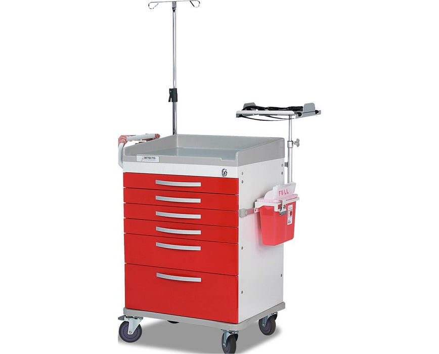 Rescue Emergency Room Medical Cart - 6 Drawers (no accessories)