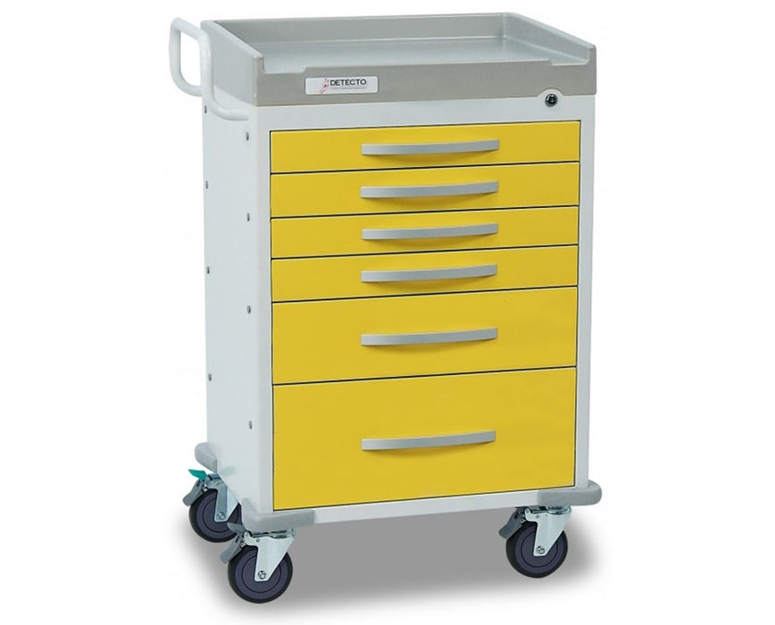 Rescue Isolation Medical Cart - 6 Drawers