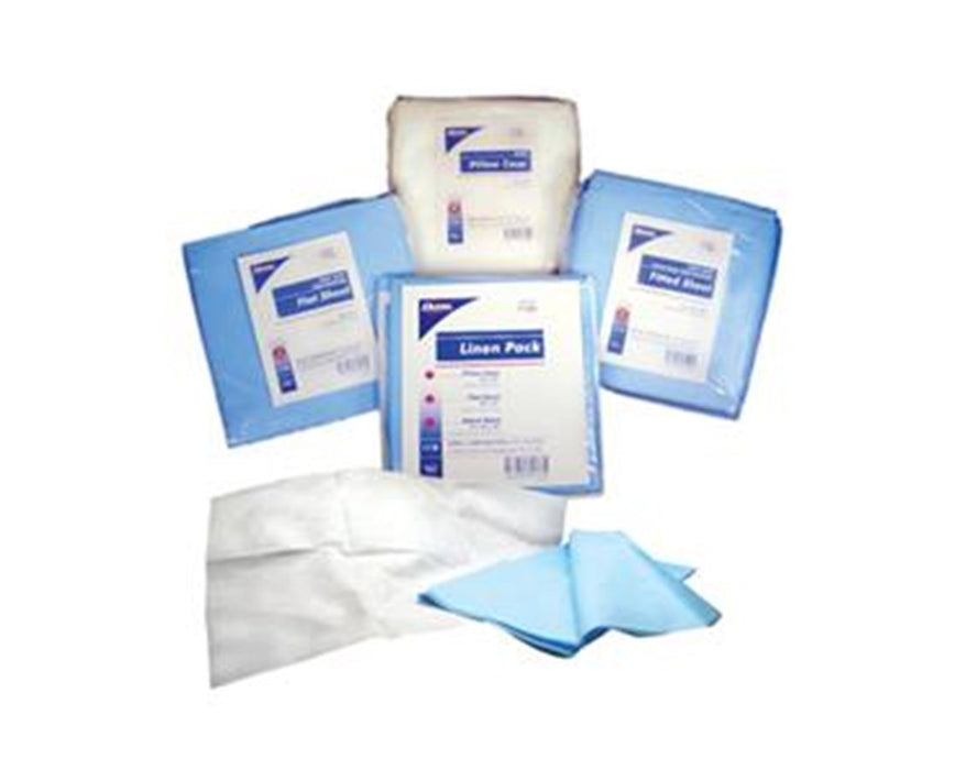 Disposable Linens, Flat Sheet, Fluid Resistant, 85" x 41", Blue (100/Case)