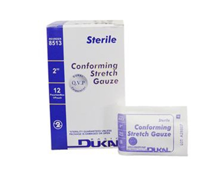Basic Conforming Stretch Gauze, Sterile, 2" x 3.6 yds (96/Case)