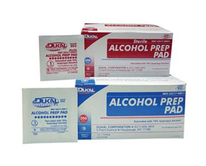 Alcohol Prep Pads, Sterile, Medium (4000 Pads/Case)