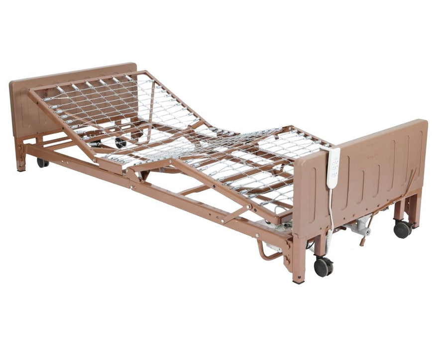 Full Electric 3-Motor Hi-Lo Home Care Bed w/Full Rail