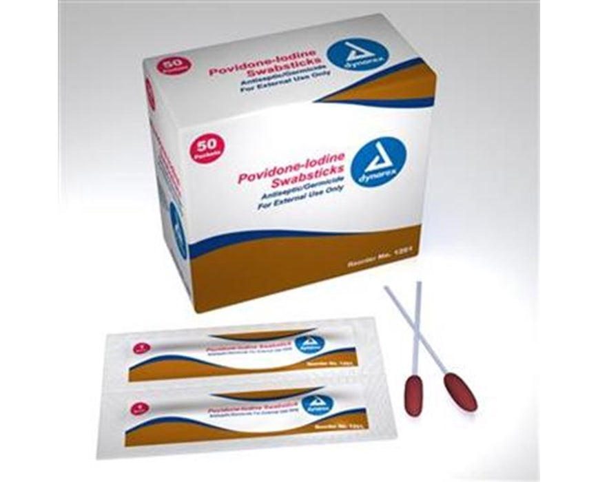 Povidone Iodine Swabsticks (250 - 500 Count)