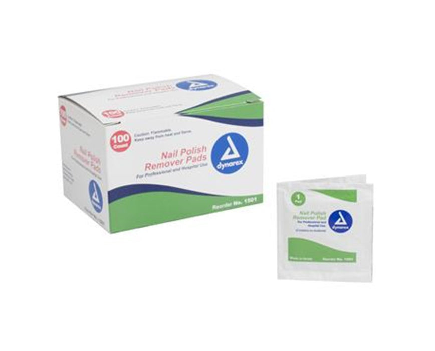 Nail Polish Remover Pads - 1000 Total (100/bx, 10 bx/case)