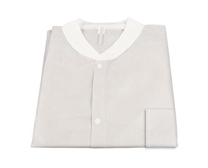 Lab Coat SMS With Pockets Small, White - 300/Case