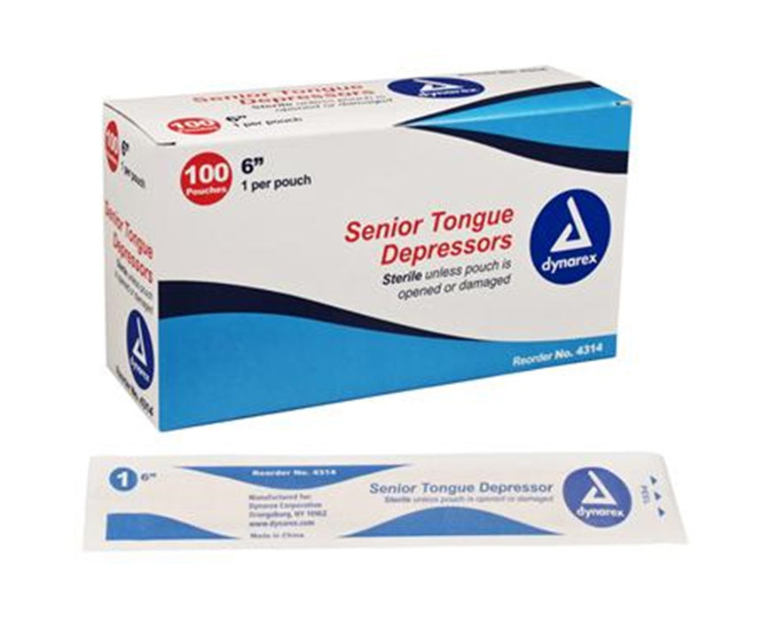 Tongue Depressor Sterile Senior 6"