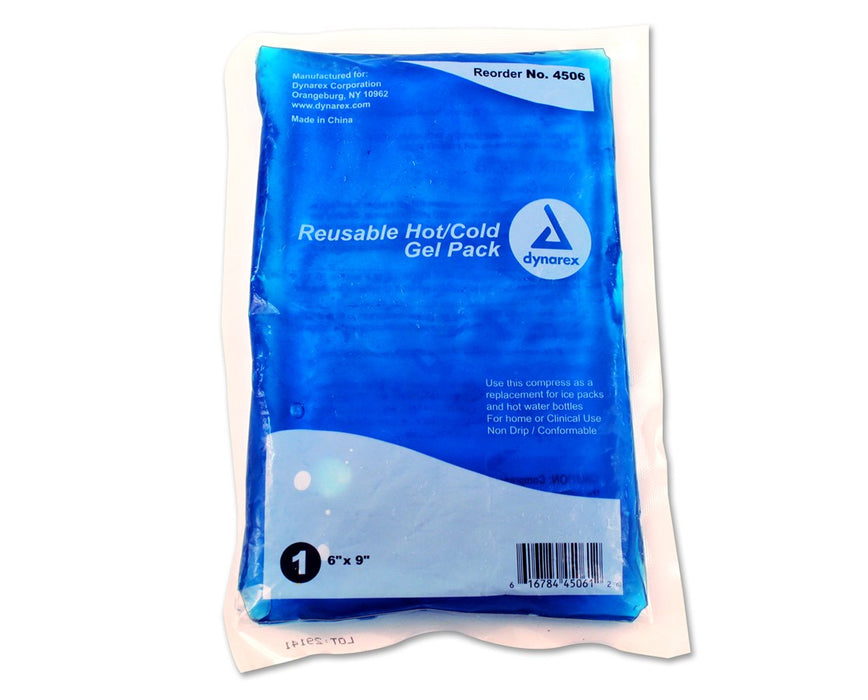 Reusable Hot / Cold Gel Packs, 6" x 9" (24/case)