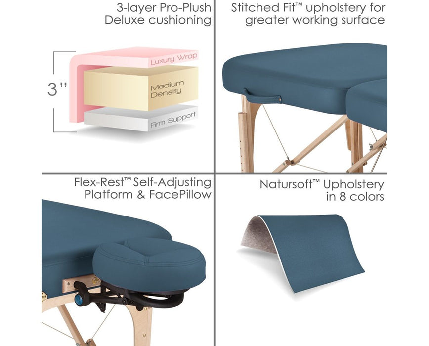 Infinity Portable Bariatric Hi-Lo Massage Table. Flat Top Foldable (Headrest Option)