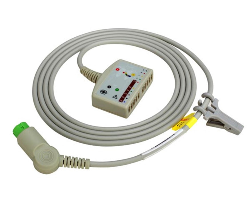 3-Lead ECG Trunk Cable for Edan iM20 Transport Patient Monitors - 2.7m