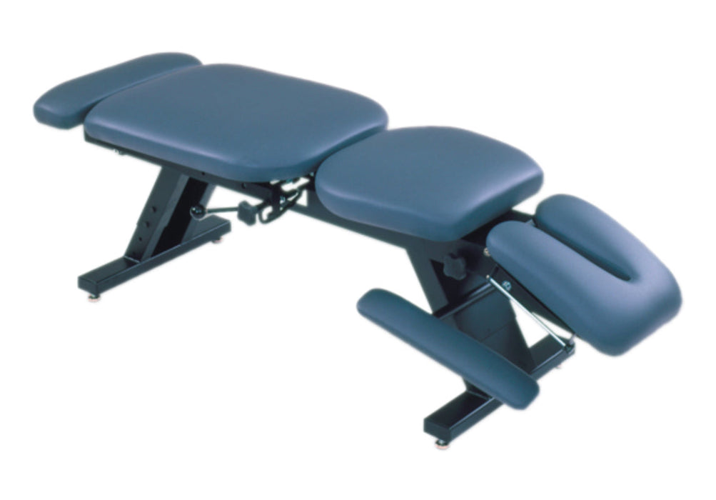 ErgoBasic Hi-Lo Chiropractic Massage Table w/ 6-Section Top (Adjustable Back / Headrest & Armrests. Pelvic Drop). Firm Foam