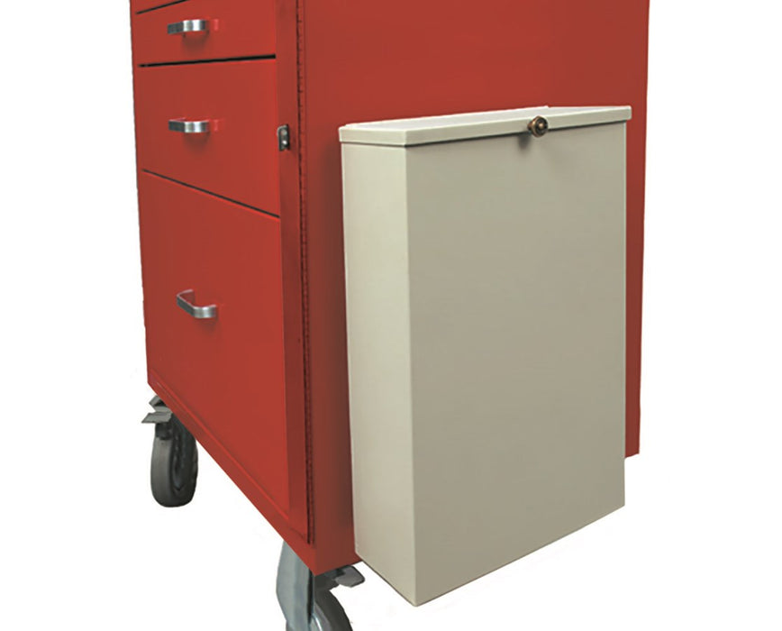 Two Gallon Steel Waste Container with Mounting Bracket