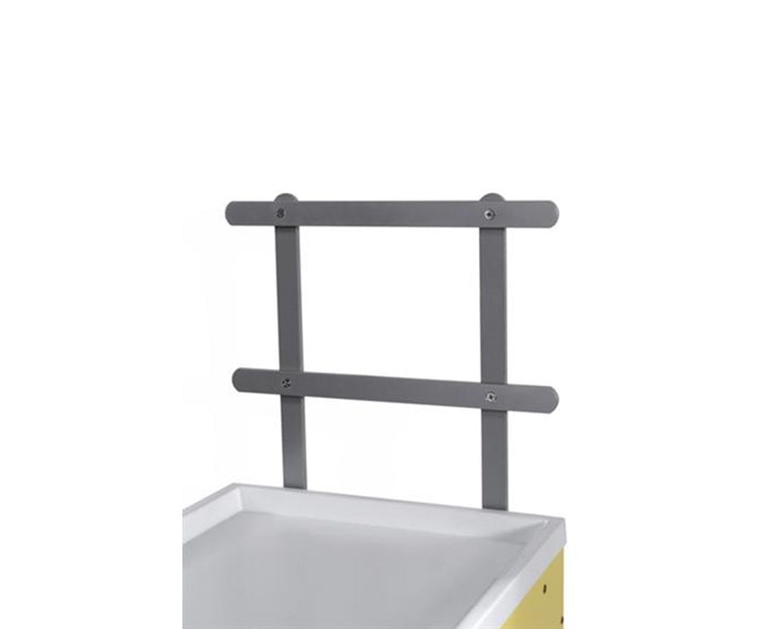 Raised Back Rail System for Mini Line Carts