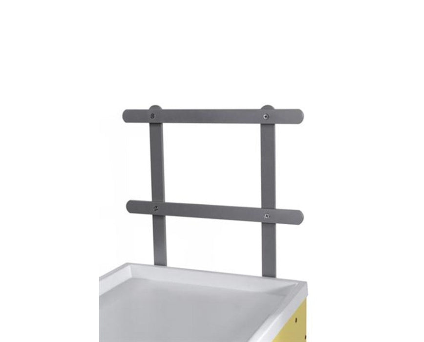 Raised Back Rail System for Mini Line Carts: Two - 18" Rails