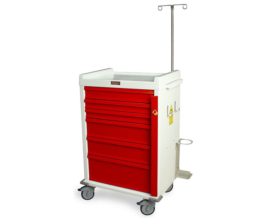 MR-Conditional Six Drawer Emergency Cart - Specialty Package