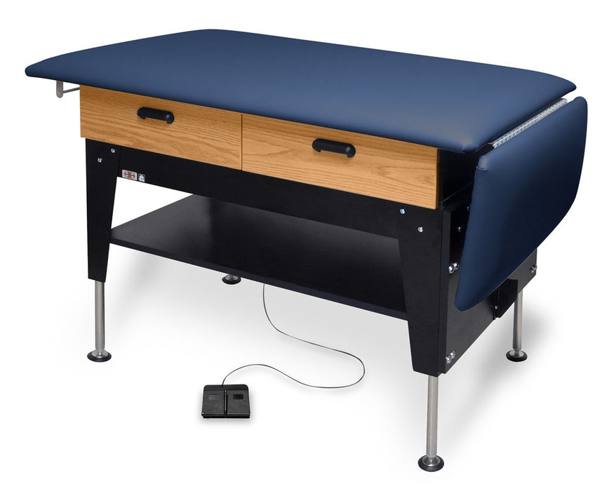 Power Hi-Lo Treatment Table w/ Drawers & Adjustable Back / Infant Changing Table. Power Height Adjustment