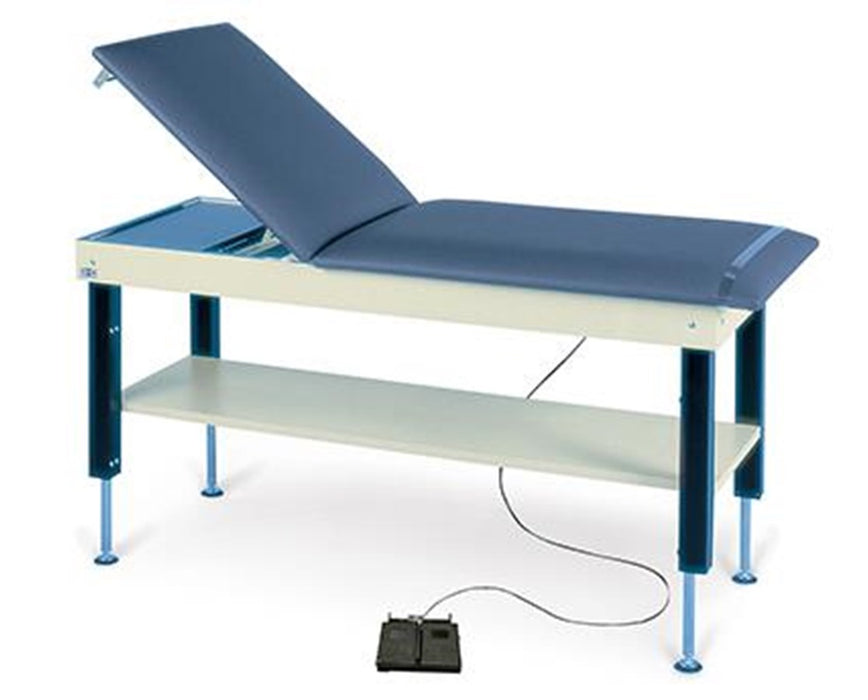 Power Hi-Lo Treatment Table, Flat Top w/ Shelf